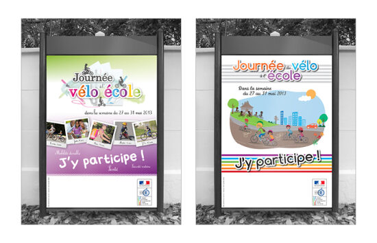 Illustrations pour la Journée du vélo à l'école